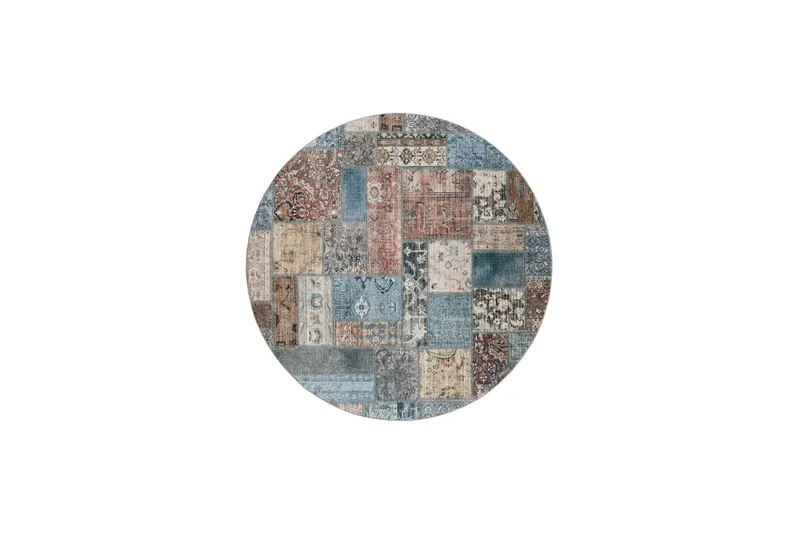 Tarfaya Friezematta Rund 240 cm - Flerfärgad (Art.nr 1795093) — KM Home