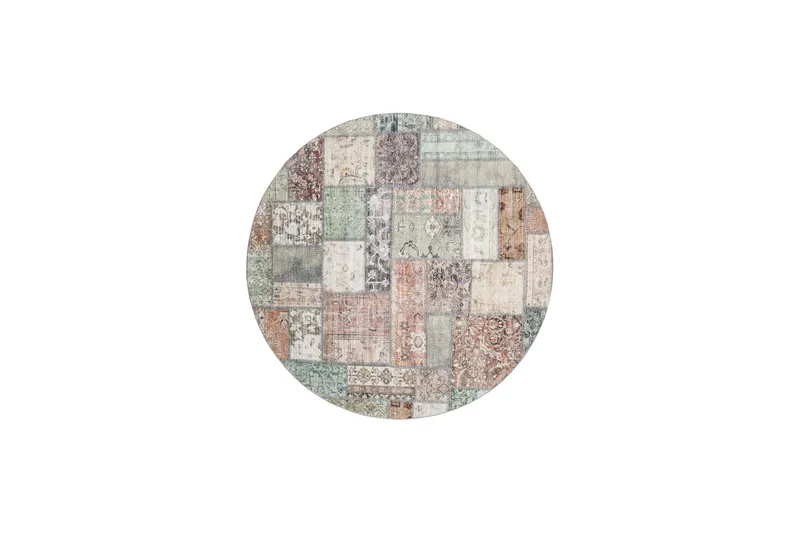 Tarfaya Friezematta Rund 240 cm - Grön — KM Home