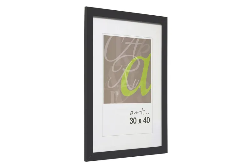 Tavelram Trendline MDF 30x40 cm Svart - Art Link — Art Link