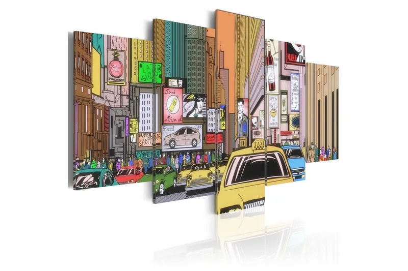 Tavla A Drawing Of A City 200x100 - Artgeist sp. z o. o. — Artgeist sp. z o. o.
