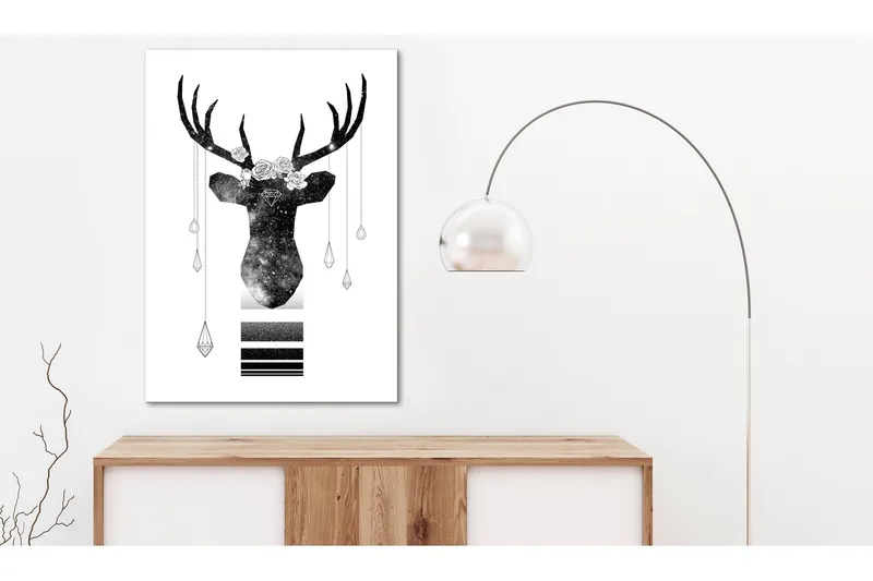 Tavla Abstract Antlers (1 Part) Vertical 60x90 - Artgeist sp. z o. o. — Artgeist sp. z o. o.