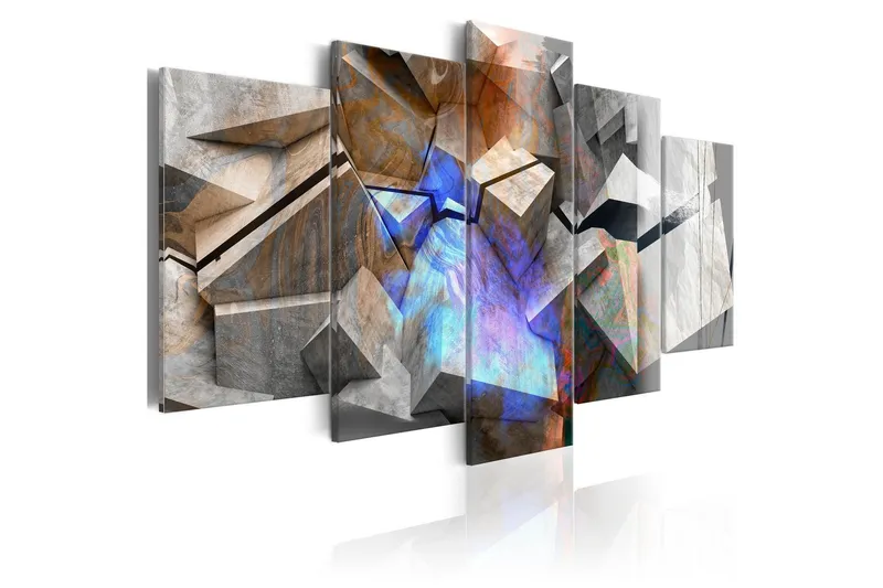 Tavla Abstract Cubes 100x50 - Artgeist sp. z o. o. — Artgeist sp. z o. o.