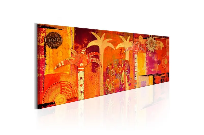 Tavla African Collage 120x40 - Artgeist sp. z o. o. — Artgeist sp. z o. o.