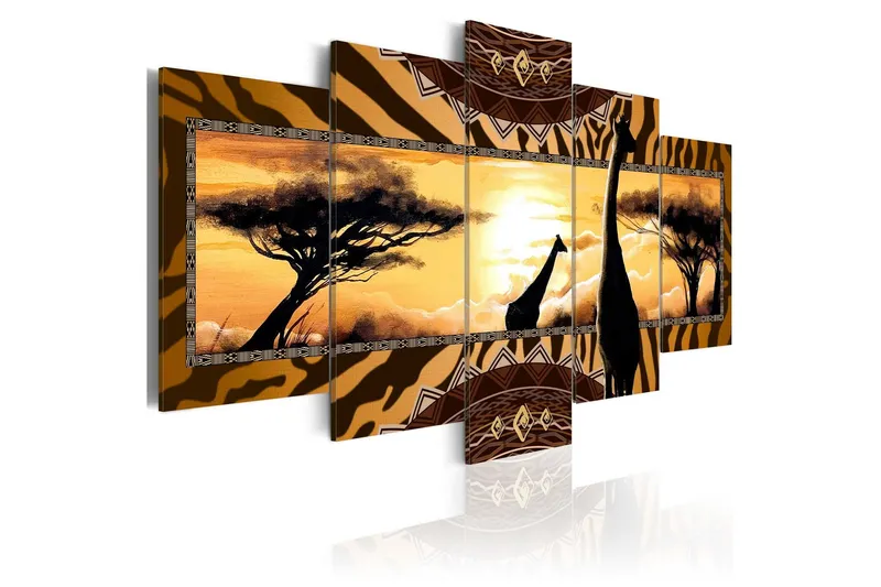 Tavla African Giraffes 100x50 - Artgeist sp. z o. o. — Artgeist sp. z o. o.