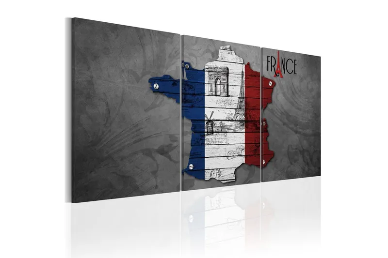Tavla All About France 120x60 - Artgeist sp. z o. o. — Artgeist sp. z o. o.