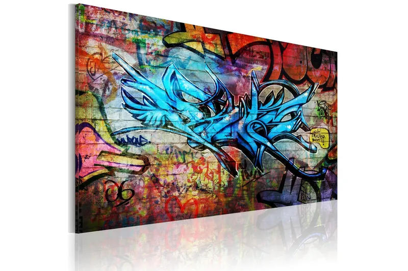 Tavla Anonymous Graffiti 90x60 - Artgeist sp. z o. o. — Artgeist sp. z o. o.
