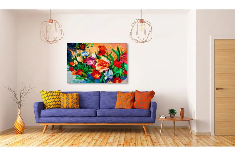 Tavla Art of Colours: Tulips 60x40 - Artgeist sp. z o. o. — Artgeist sp. z o. o.
