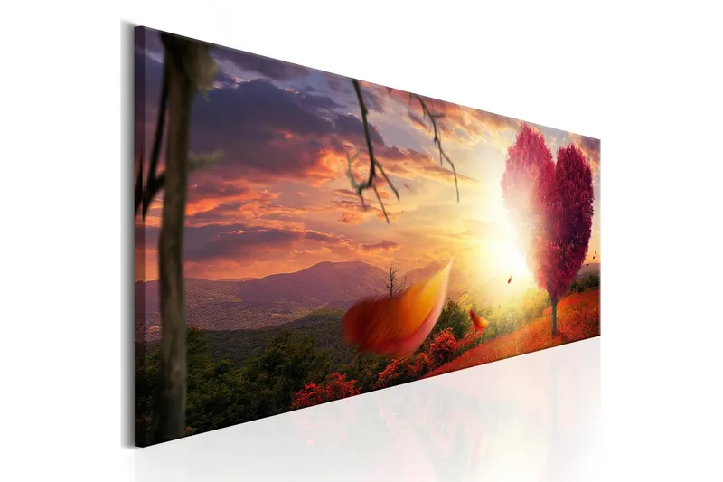 Tavla Autumnal Heart 135x45 - Artgeist sp. z o. o. — Artgeist sp. z o. o.