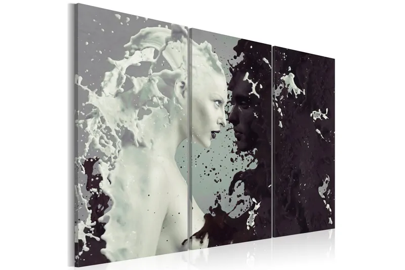 Tavla Black Or White? Triptych 60x40 - Artgeist sp. z o. o. — Artgeist sp. z o. o.