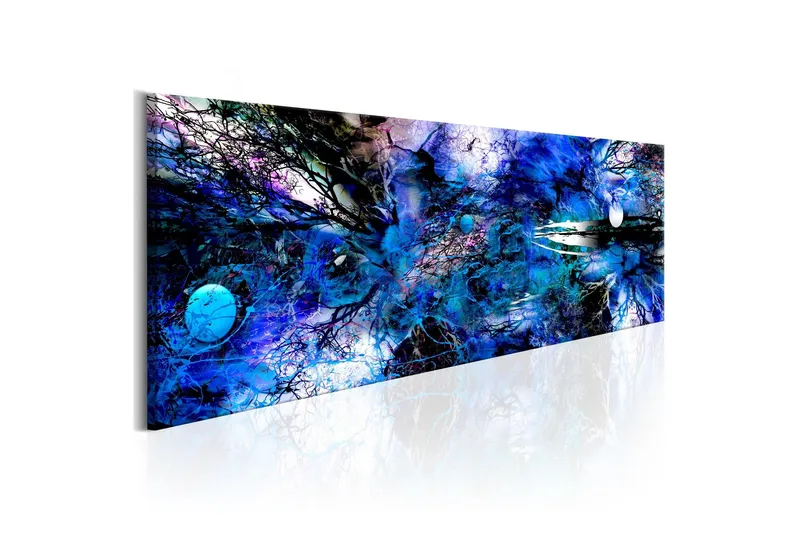 Tavla Blue Artistic Chaos 150x50 - Artgeist sp. z o. o. — Artgeist sp. z o. o.
