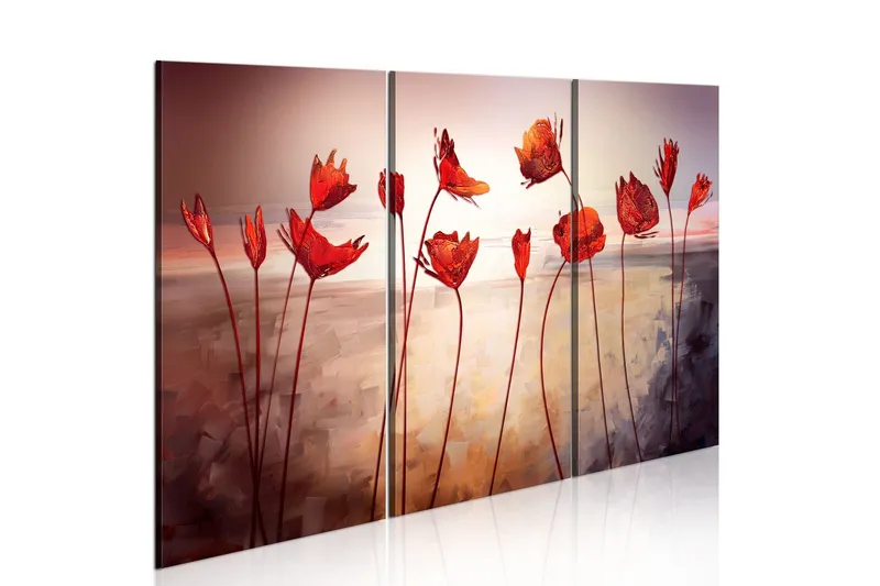 Tavla Bright Red Poppies 120x80 - Artgeist sp. z o. o. — Artgeist sp. z o. o.