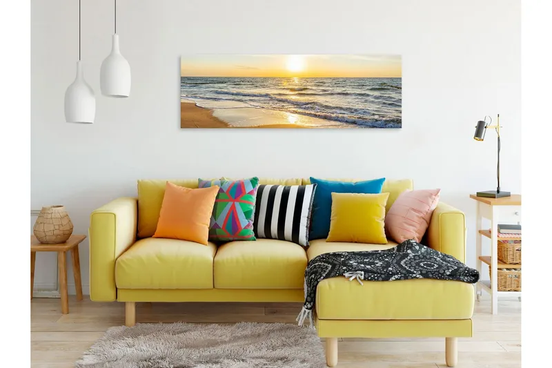 Tavla Calm Waves (1 Part) Narrow Golden 120x40