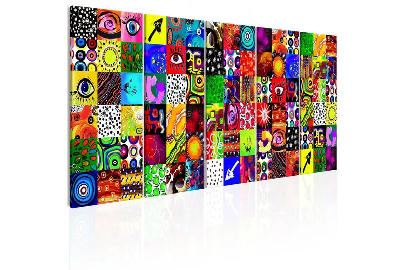 Tavla Colourful Abstraction 225x90 - Artgeist sp. z o. o. — Artgeist sp. z o. o.