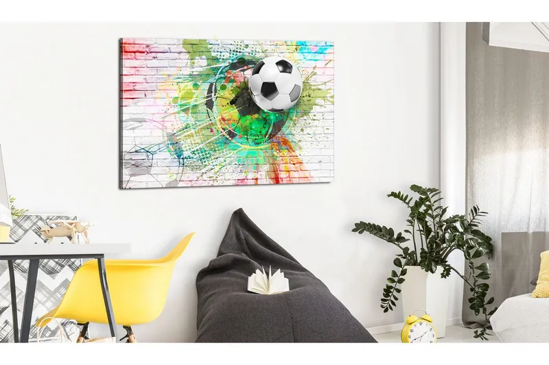 Tavla Colourful Sport (Football) 120x80 - Artgeist sp. z o. o. — Artgeist sp. z o. o.
