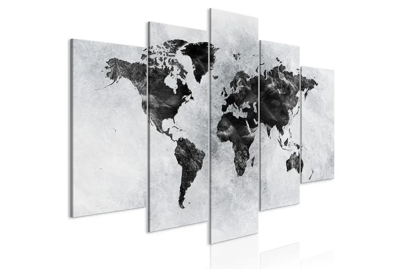 Tavla Concrete World 5 Parts Wide 100x50 - Artgeist sp. z o. o. — Artgeist sp. z o. o.