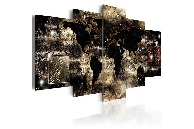 Tavla Continents And Stars 100x50 - Artgeist sp. z o. o. — Artgeist sp. z o. o.