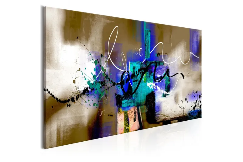 Tavla Crazy Serpentines 1 Part Brown Narrow 150x50 - Artgeist sp. z o. o. — Artgeist sp. z o. o.