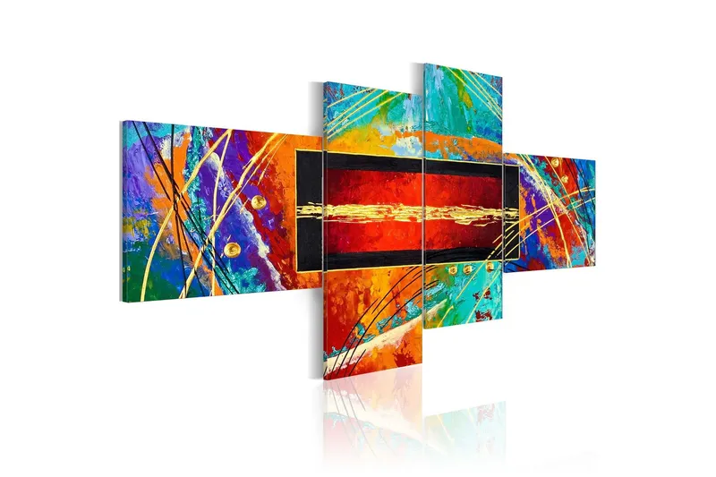 Tavla Dance Of Rainbow 100x45 - Artgeist sp. z o. o. — Artgeist sp. z o. o.