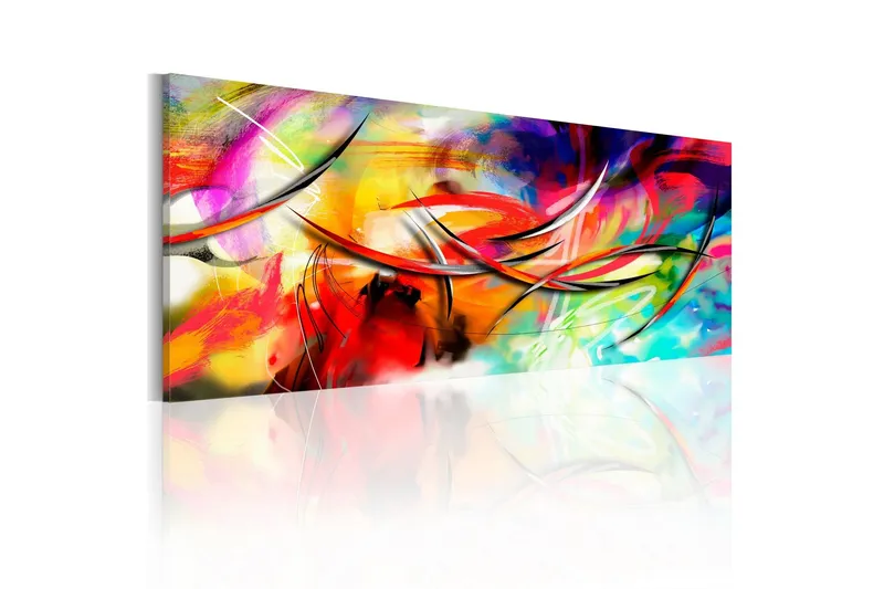 Tavla Dance Of The Rainbow 135x45 - Artgeist sp. z o. o. — Artgeist sp. z o. o.