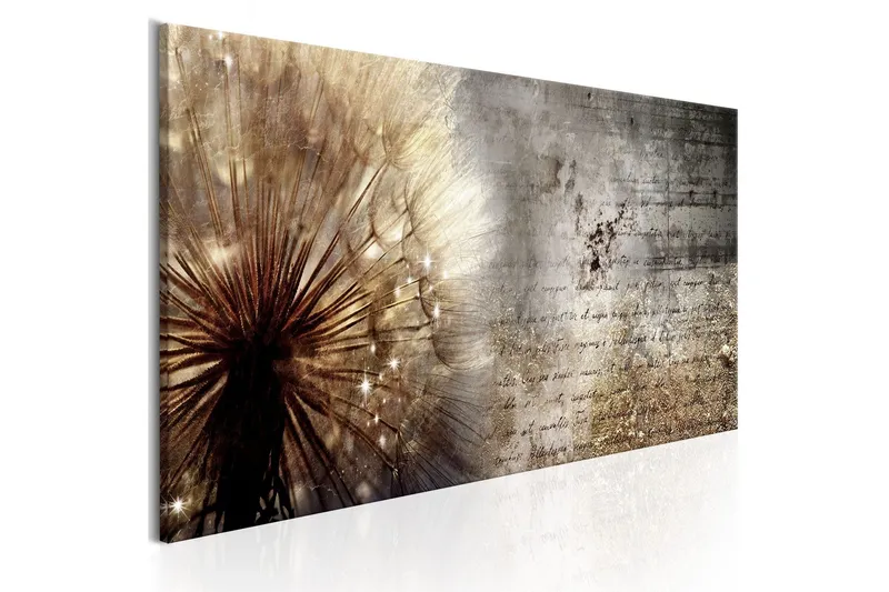 Tavla Dandelion On Concrete 150x50 - Artgeist sp. z o. o. — Artgeist sp. z o. o.