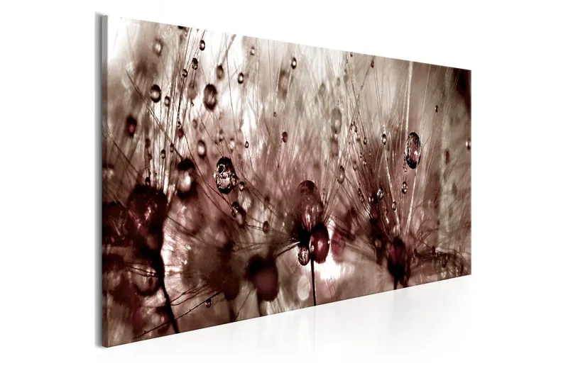 Tavla Dandelions After Rain 135x45 - Artgeist sp. z o. o. — Artgeist sp. z o. o.