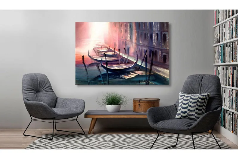 Tavla Early Morning in Venice 120x80 - Artgeist sp. z o. o. — Artgeist sp. z o. o.
