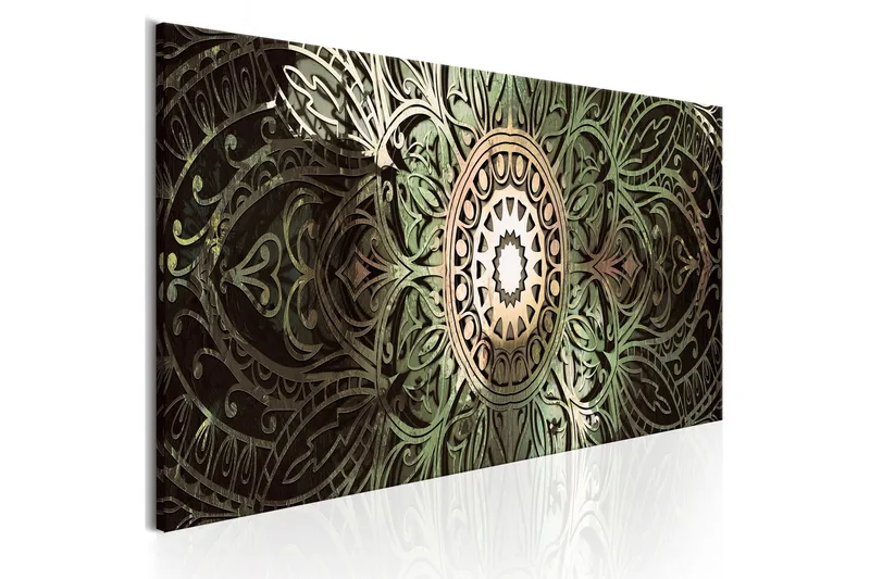 Tavla Emerald Mandala 120x40 - Artgeist sp. z o. o. — Artgeist sp. z o. o.