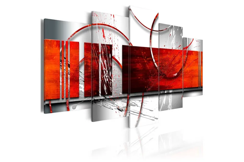 Tavla Emphasis Red Theme 100x50 - Artgeist sp. z o. o. — Artgeist sp. z o. o.