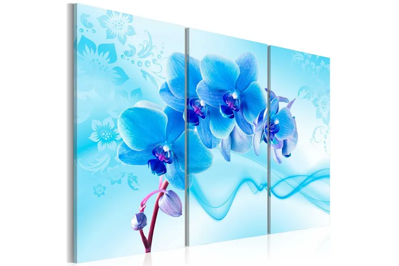 Tavla Ethereal Orchid Blue 120x80 - Artgeist sp. z o. o. — Artgeist sp. z o. o.