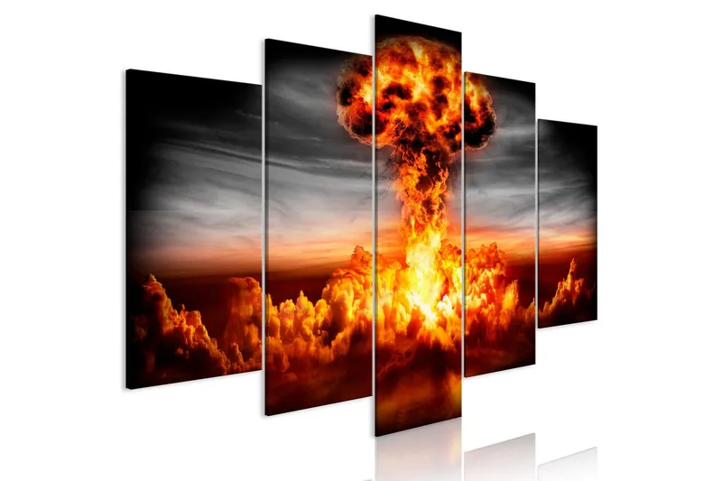 Tavla Explosion 5 Parts Wide 200x100 - Artgeist sp. z o. o. — Artgeist sp. z o. o.