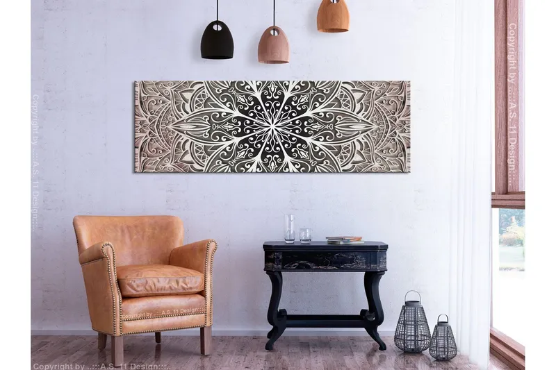 Tavla Feathers (1 Part) Pink Narrow 120x40
