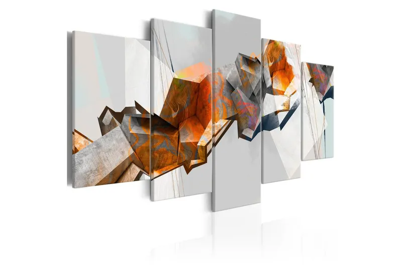 Tavla Fiery Blocks 100x50 - Artgeist sp. z o. o. — Artgeist sp. z o. o.