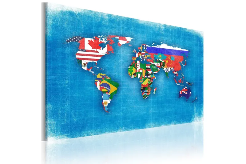Tavla Flags Of The World 90x60 - Artgeist sp. z o. o. — Artgeist sp. z o. o.