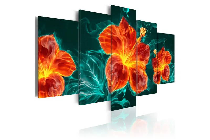 Tavla Flaming Lily 200x100 - Artgeist sp. z o. o. — Artgeist sp. z o. o.