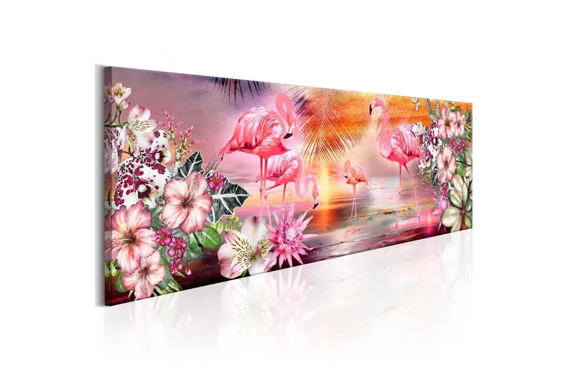 Tavla Flamingoes Land 150x50 - Artgeist sp. z o. o. — Artgeist sp. z o. o.