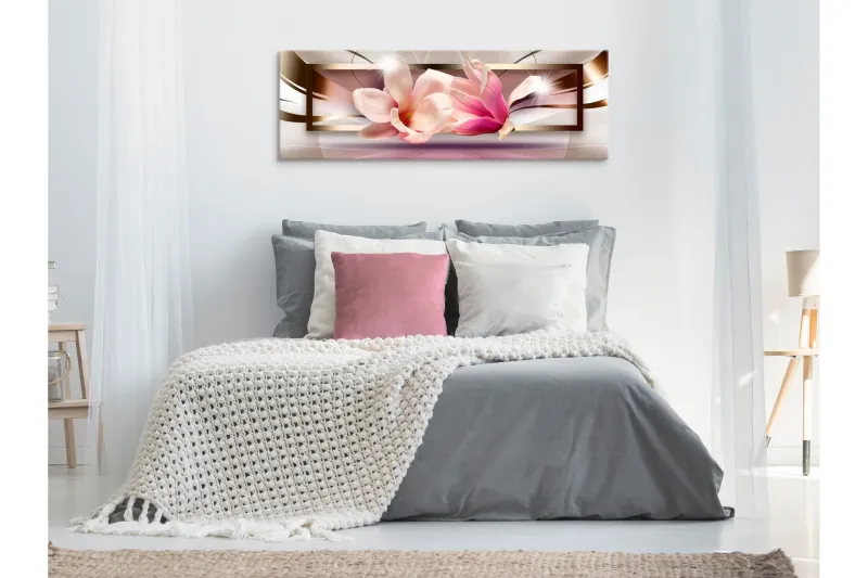 Tavla Flowers outside the Frame (1 Part) Narrow 135x45 - Artgeist sp. z o. o. — Artgeist sp. z o. o.