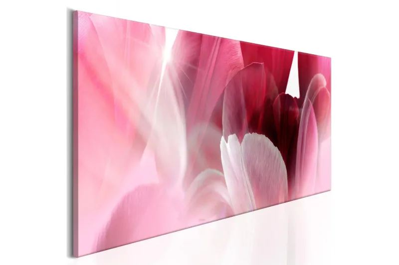 Tavla Flowers Pink Tulips 150x50 - Artgeist sp. z o. o. — Artgeist sp. z o. o.