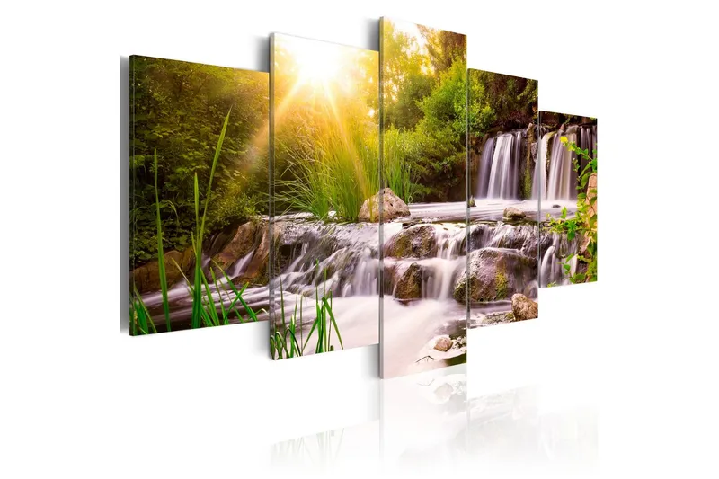 Tavla Forest Waterfall 200x100 - Artgeist sp. z o. o. (Art.nr 321003) — Artgeist sp. z o. o.