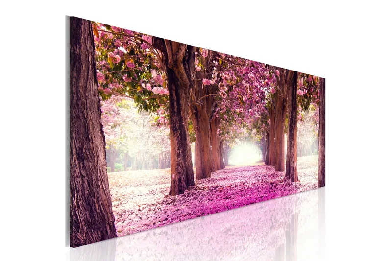 Tavla Fuchsia Garden 135x45 - Artgeist sp. z o. o. — Artgeist sp. z o. o.