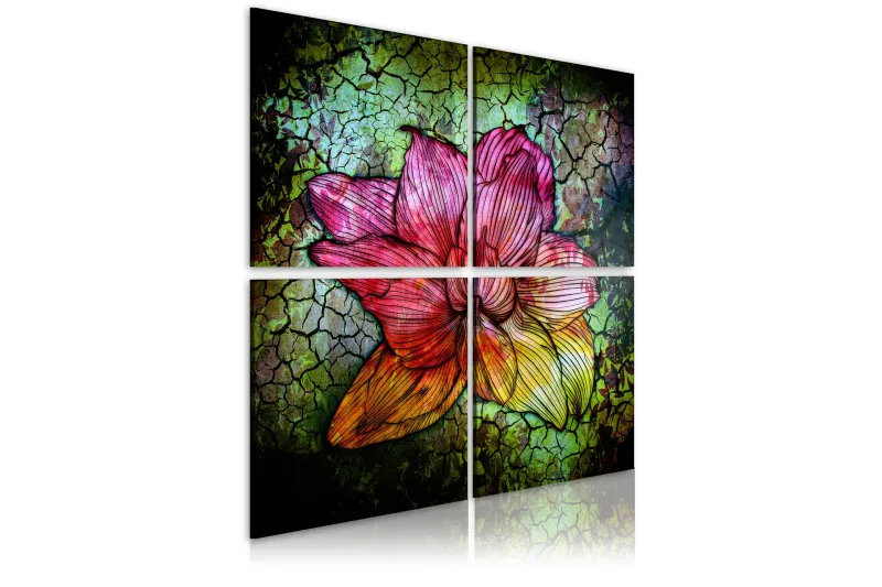 Tavla Glas Blomma 80x80 - Artgeist sp. z o. o. — Artgeist sp. z o. o.
