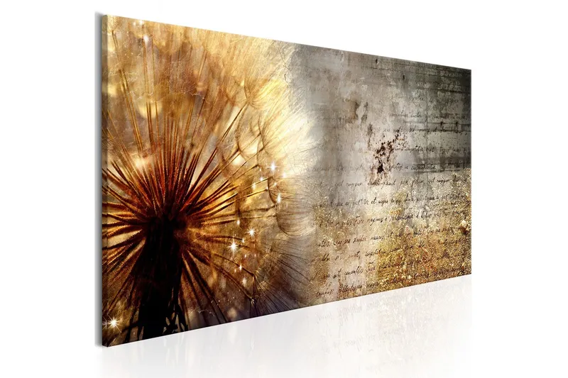 Tavla Golden Dandelion 120x40 - Artgeist sp. z o. o. — Artgeist sp. z o. o.