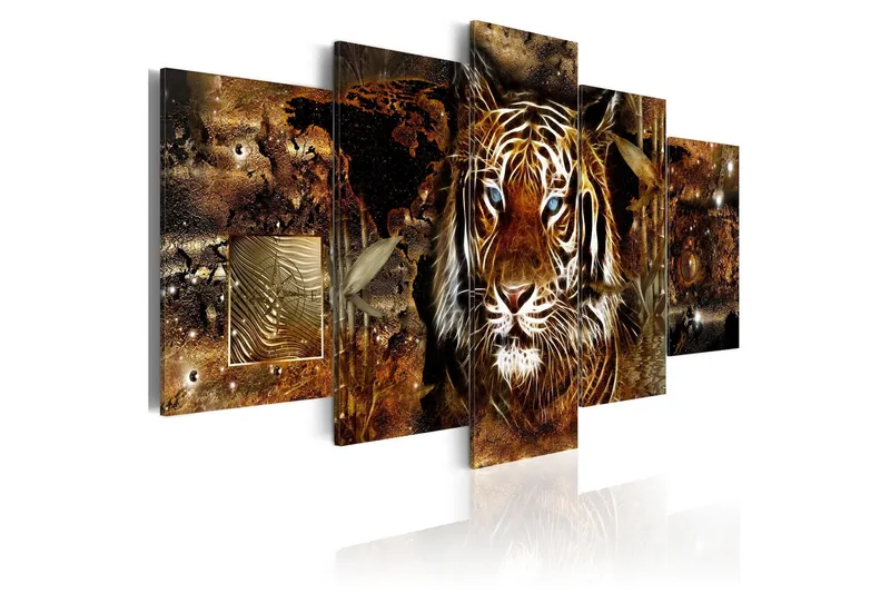Tavla Golden Jungle 100x50 - Artgeist sp. z o. o. — Artgeist sp. z o. o.