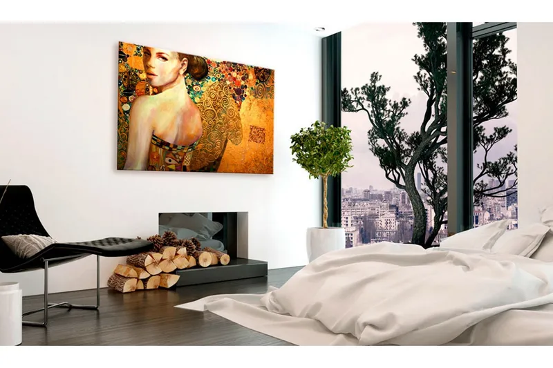Tavla Golden Lady 90x60 - Artgeist sp. z o. o. — Artgeist sp. z o. o.