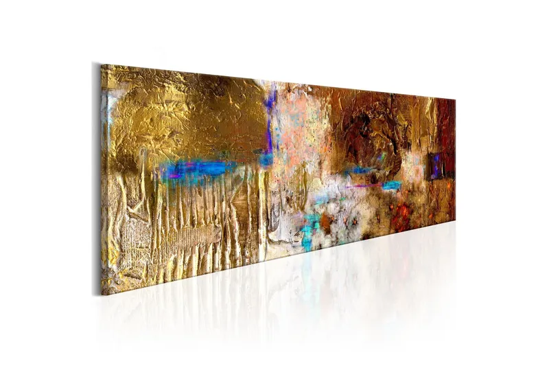 Tavla Golden Structure 120x40 - Artgeist sp. z o. o. — Artgeist sp. z o. o.