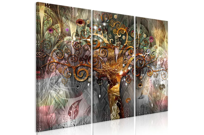 Tavla Golden Tree 3 Parts 120x80 - Artgeist sp. z o. o. — Artgeist sp. z o. o.