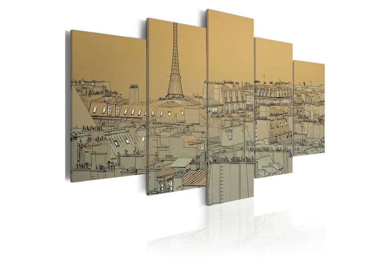 Tavla Good Old Paris Vintage 200x100 - Artgeist sp. z o. o. — Artgeist sp. z o. o.