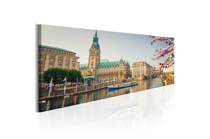 Tavla Hamburg Town Hall 135x45 - Artgeist sp. z o. o. — Artgeist sp. z o. o.