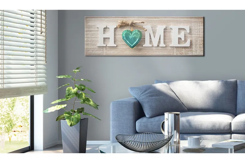 Tavla Home: Blue 135x45 - Artgeist sp. z o. o. — Artgeist sp. z o. o.