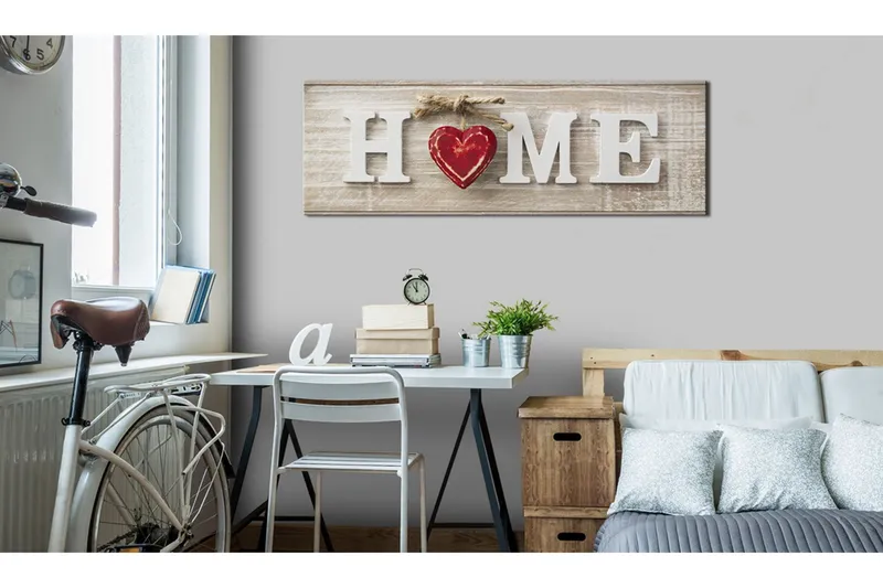 Tavla Home: Red 120x40 - Artgeist sp. z o. o. — Artgeist sp. z o. o.