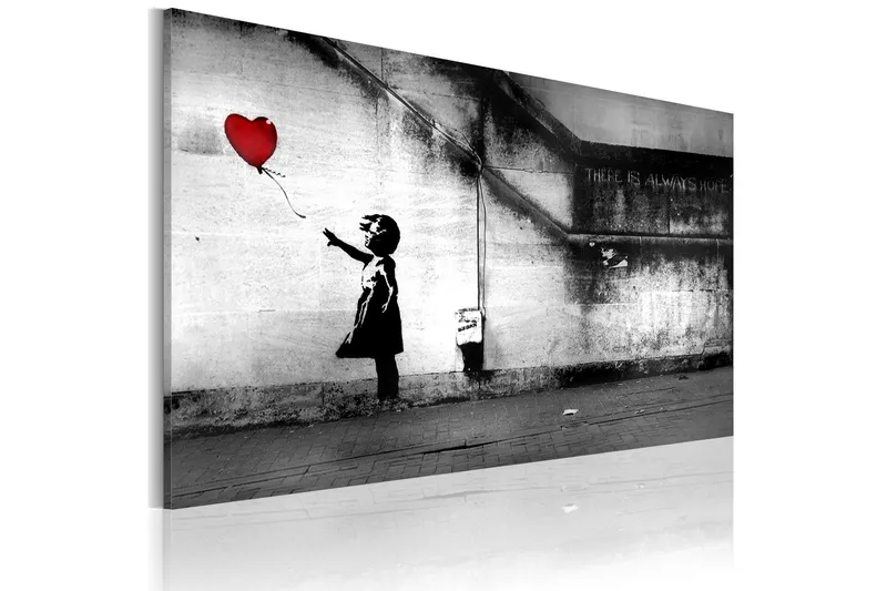 Tavla Hope Banksy 60x40 - Artgeist sp. z o. o. — Artgeist sp. z o. o.
